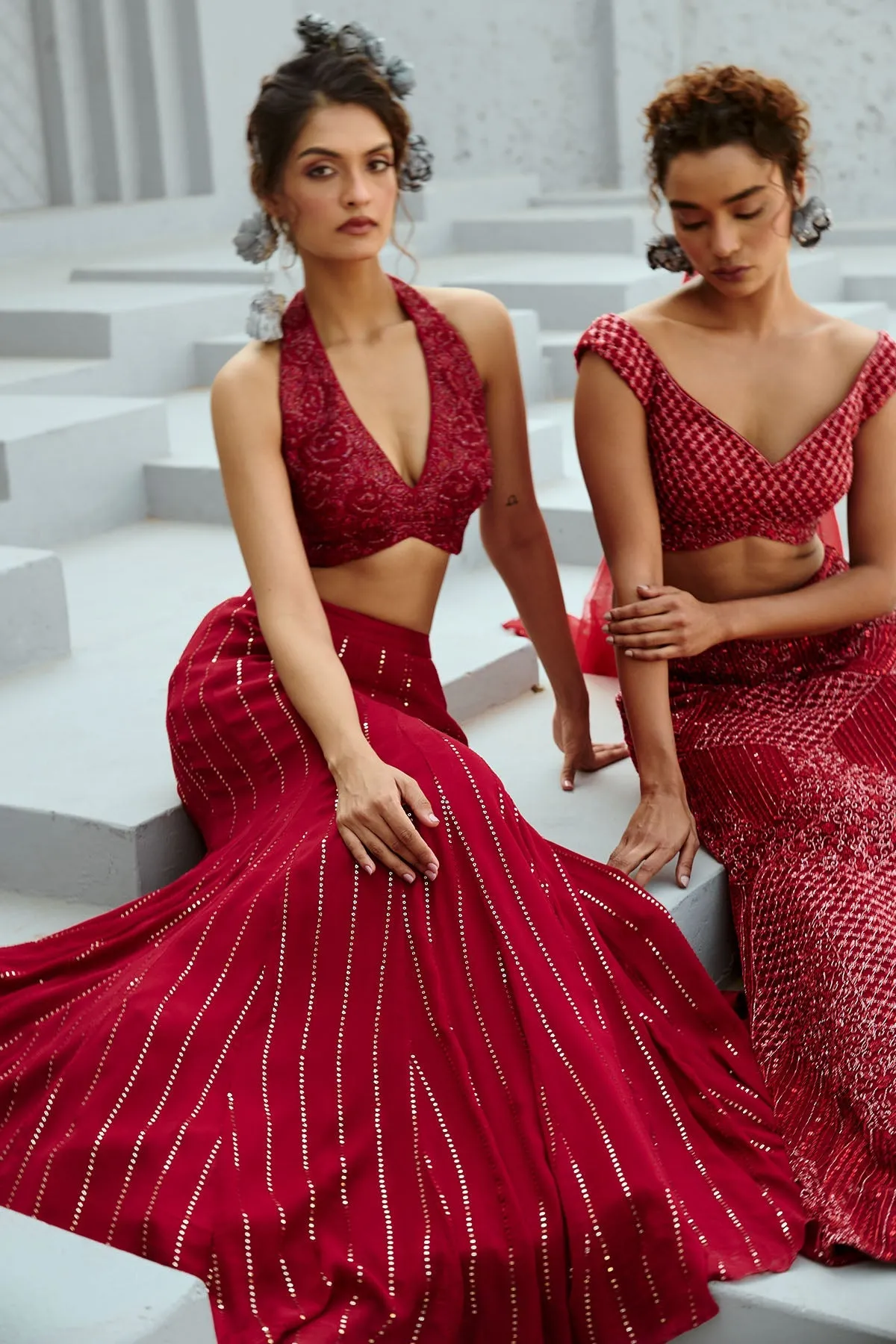 Aura Red Skirt