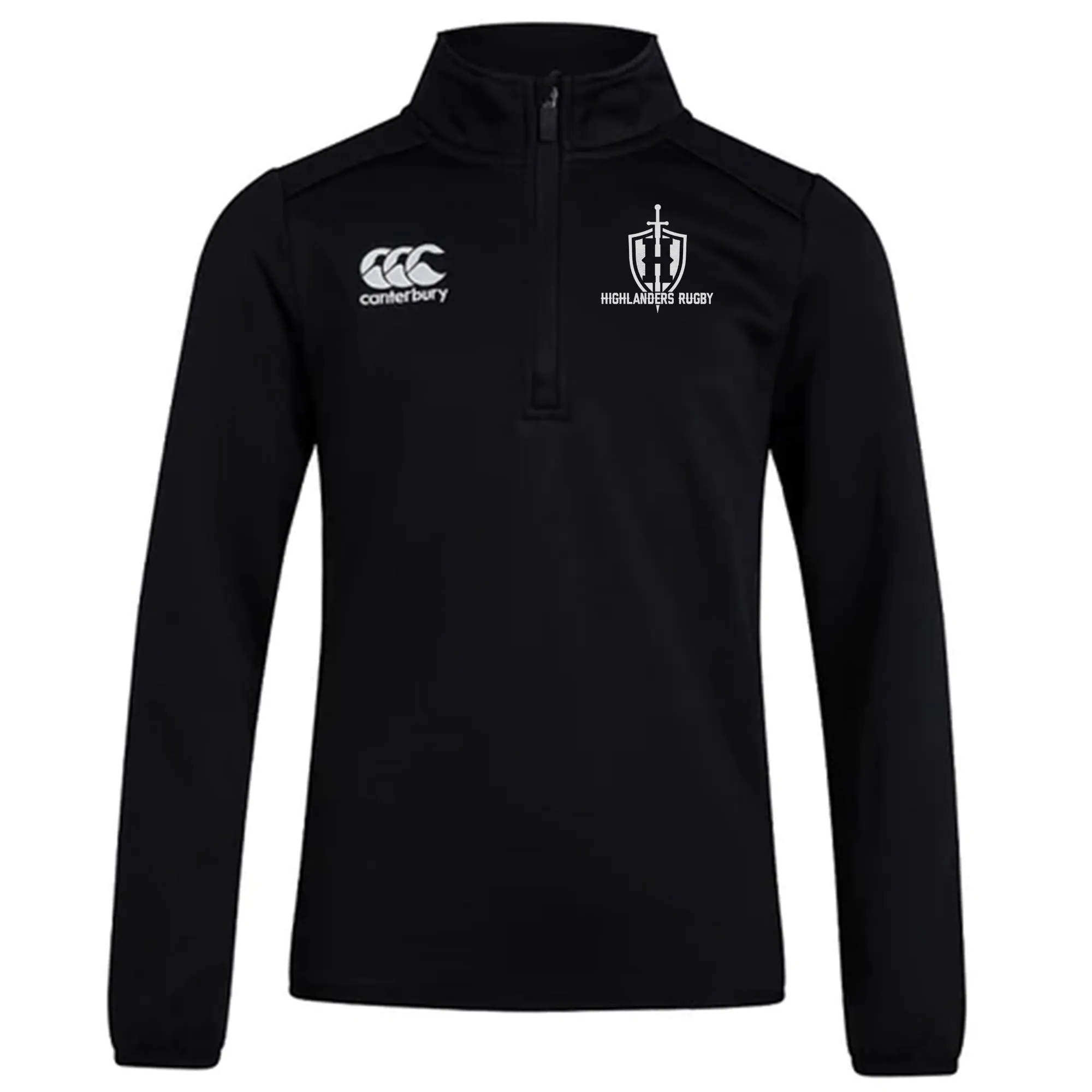 Highlanders Rugby NC Club 1/4 Zip Mid Layer Training Top by Canterbury