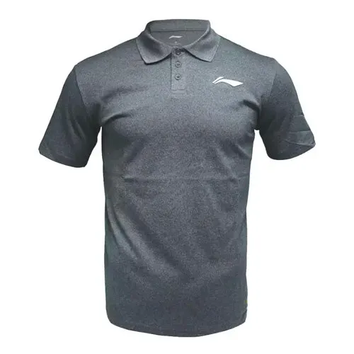 Li Ning Men's Polo T-Shirt (Black/Heather)