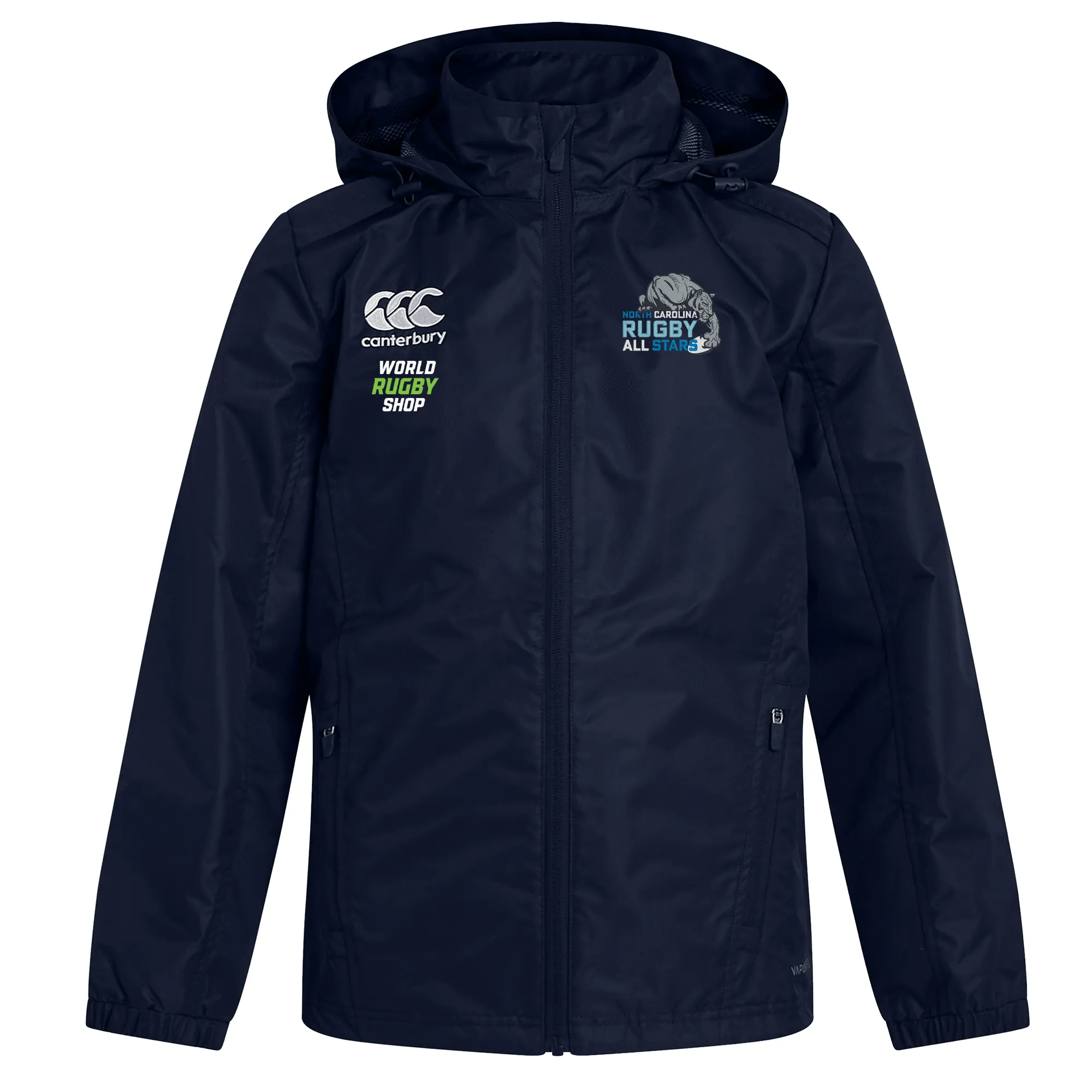 NC All Stars Club Vaposhield Full Zip Rain Jacket by Canterbury