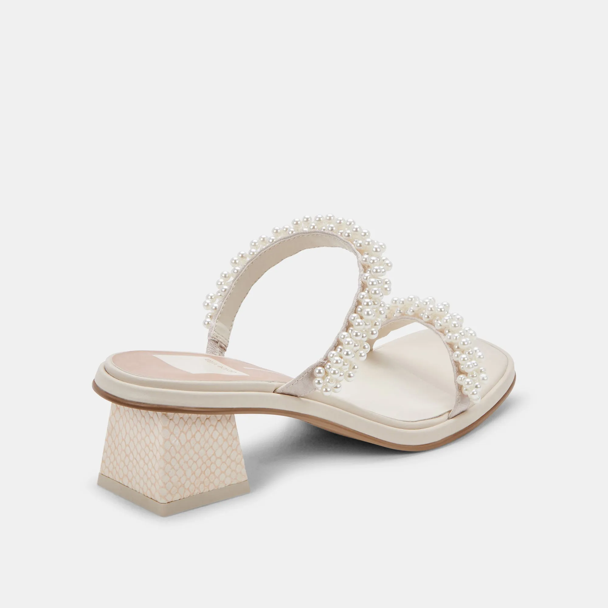 RIVER PEARL HEELS VANILLA PEARLS - re:vita