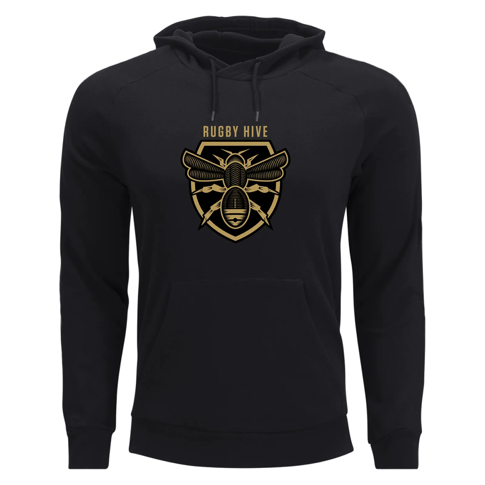 Rugby Hive Black Classic Hoodie