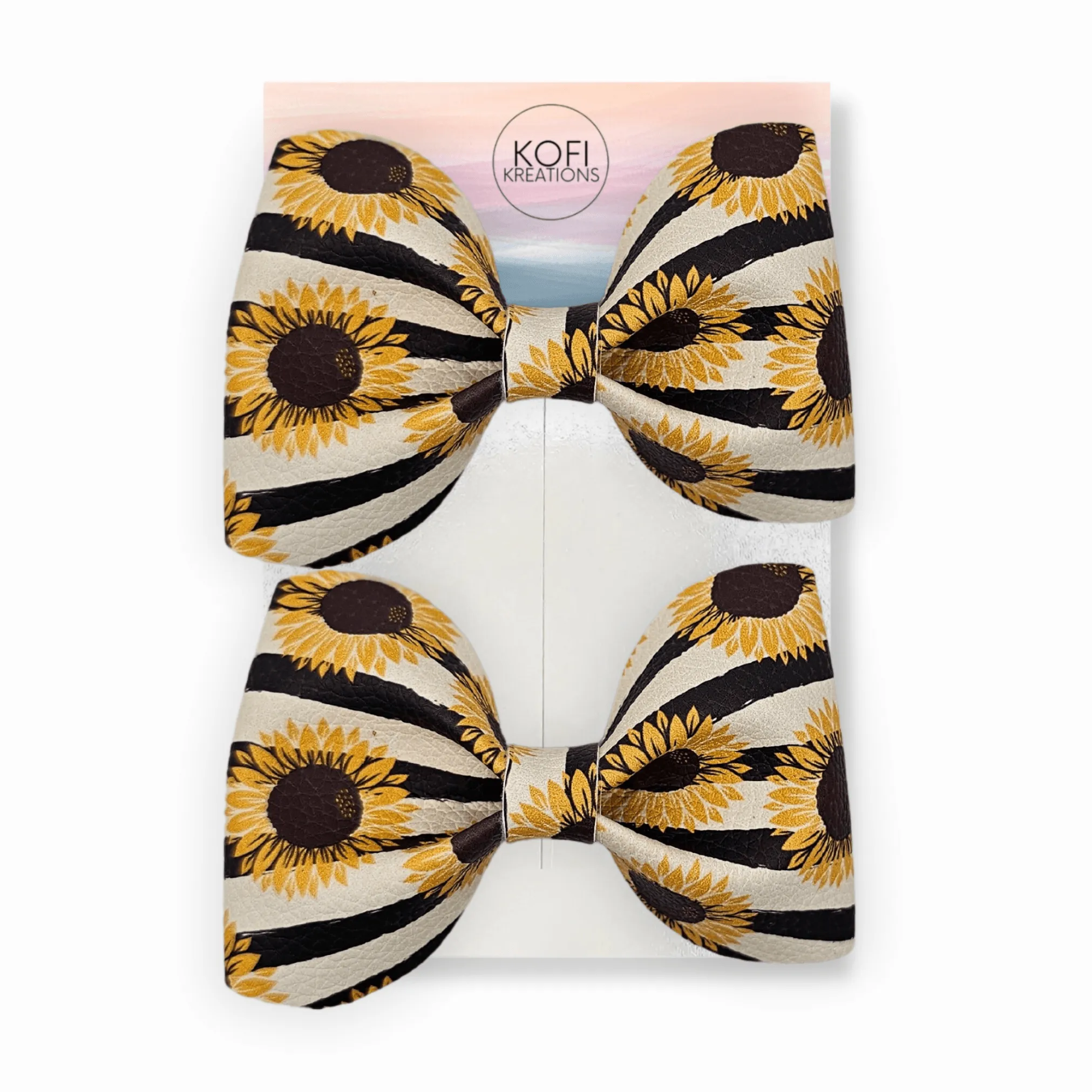 Sunflower Pinch Hair Bow