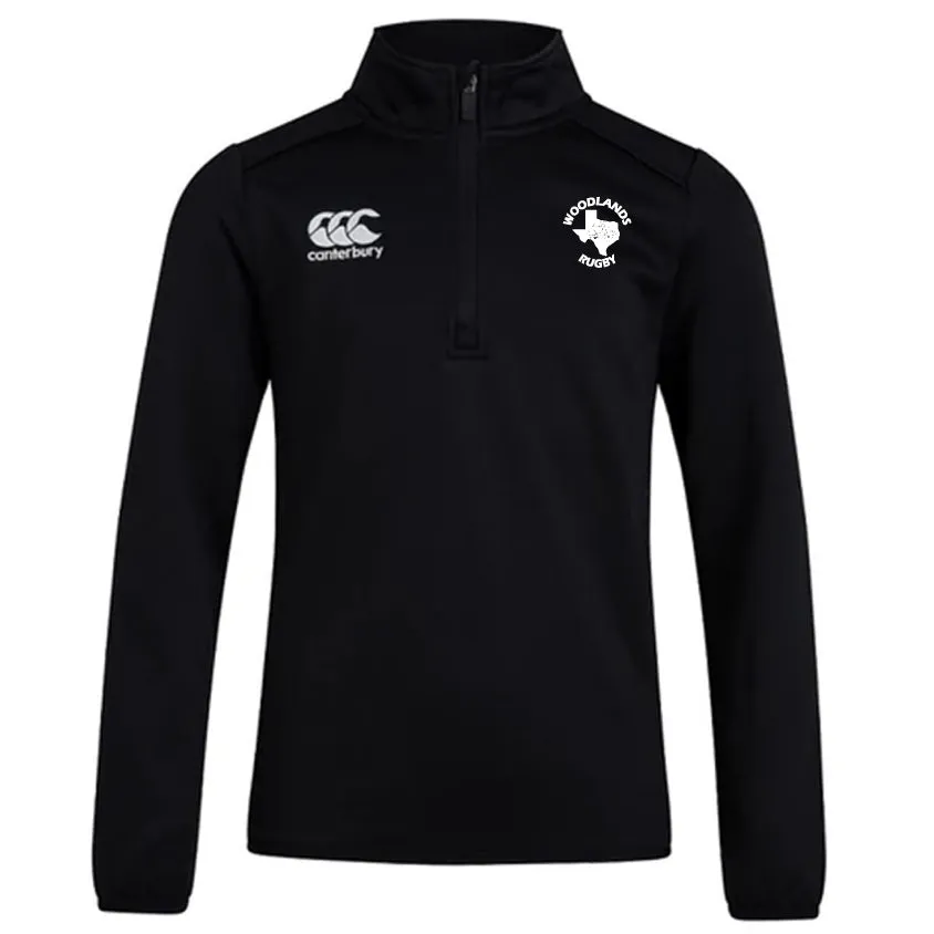 Woodlands Rugby Club 1/4 Zip Mid Layer Training Top by Canterbury